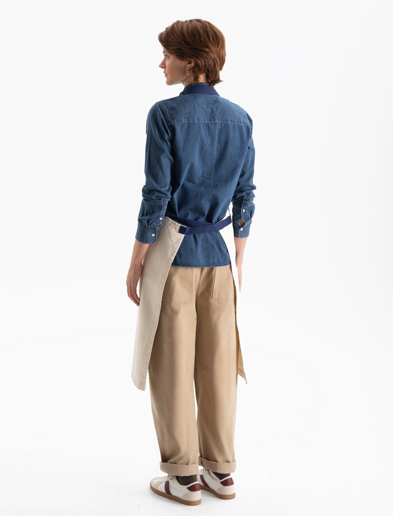 zz Delantal Loom Short Blue