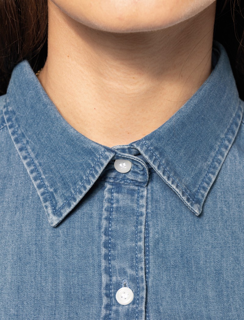 estela denim mujer azul caro 3 Women’s Light Denim Shirt