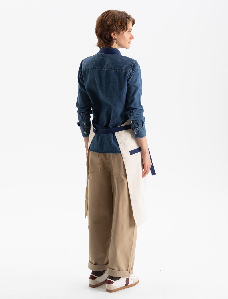 11 Delantal Loom Long Blue