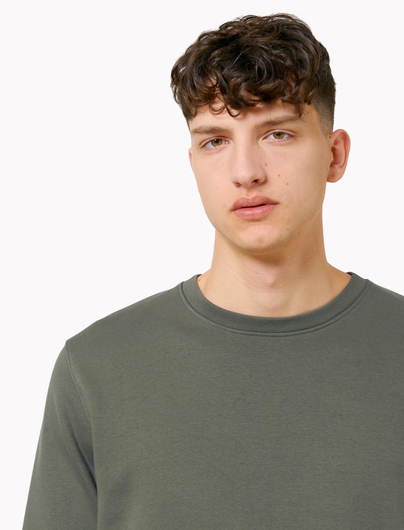 3 Khaki Unisex Sweatshirt