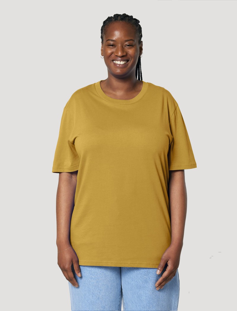 T-shirt ocre amarela feminina T-shirt ocre amarela feminina