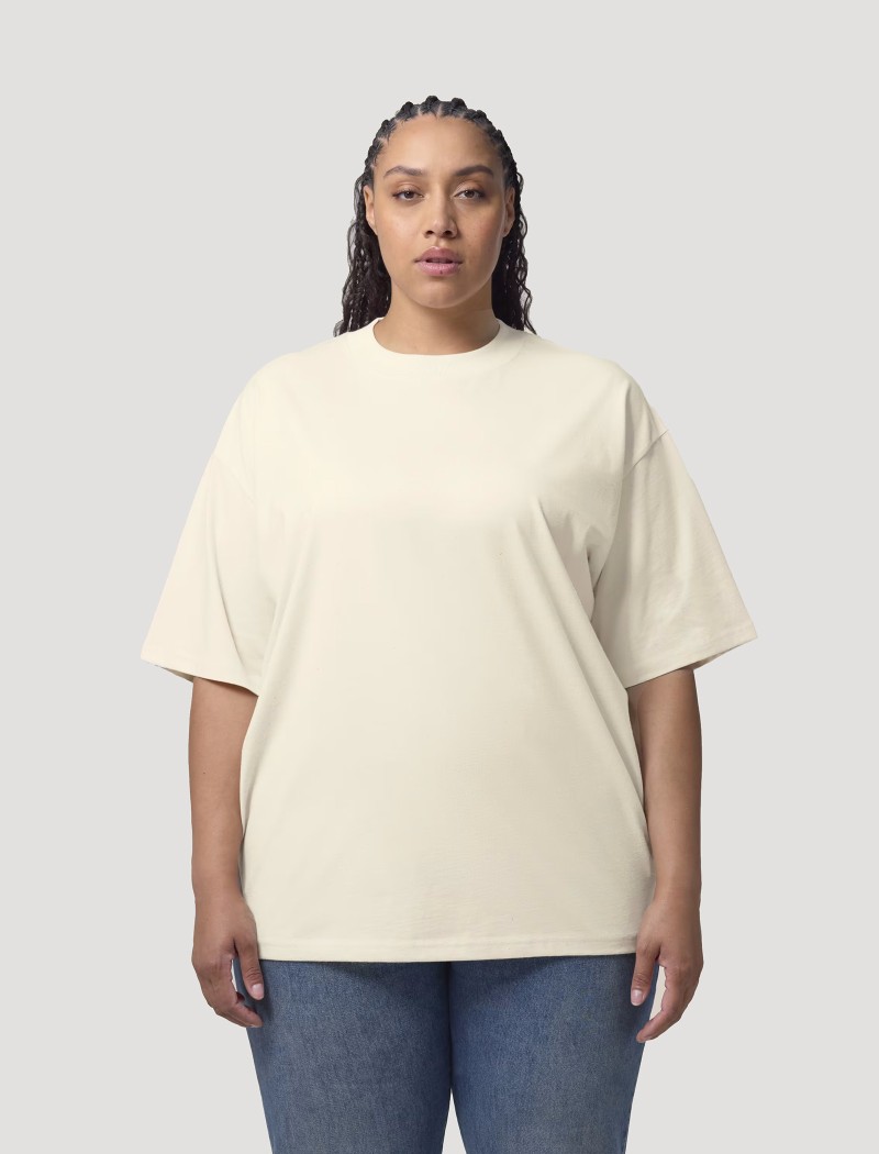3 Camiseta Oversized Natural Raw