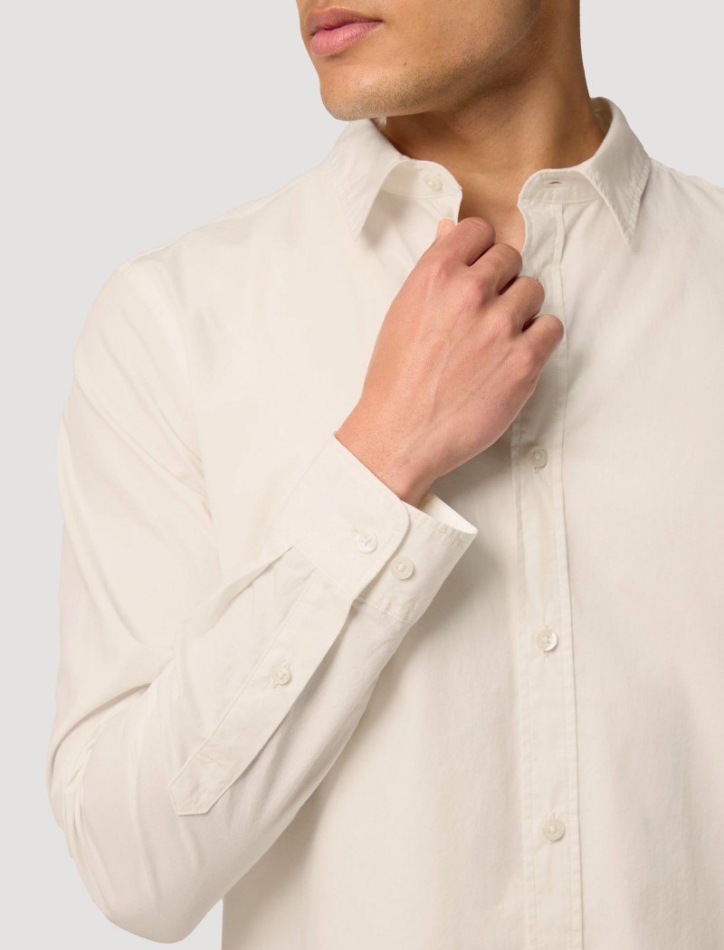 3 Camisa Popelín Hombre Cream