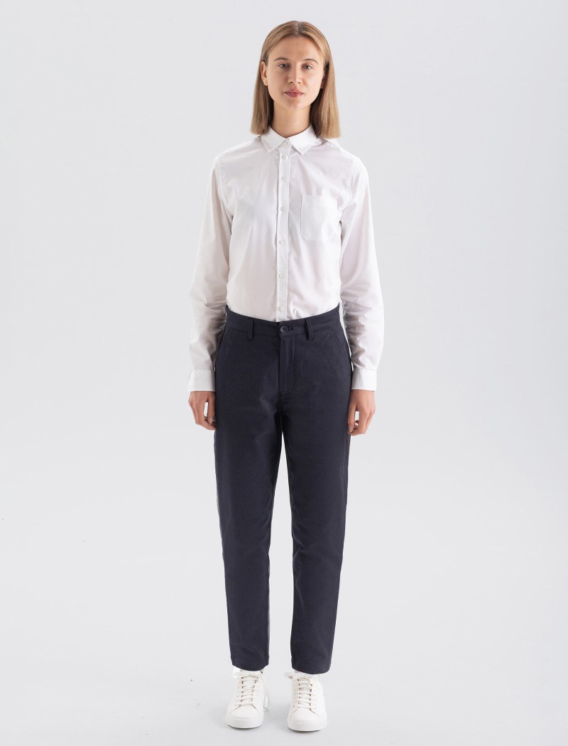Pantalon Chino Femme Navy Pantalon Chino Femme Navy