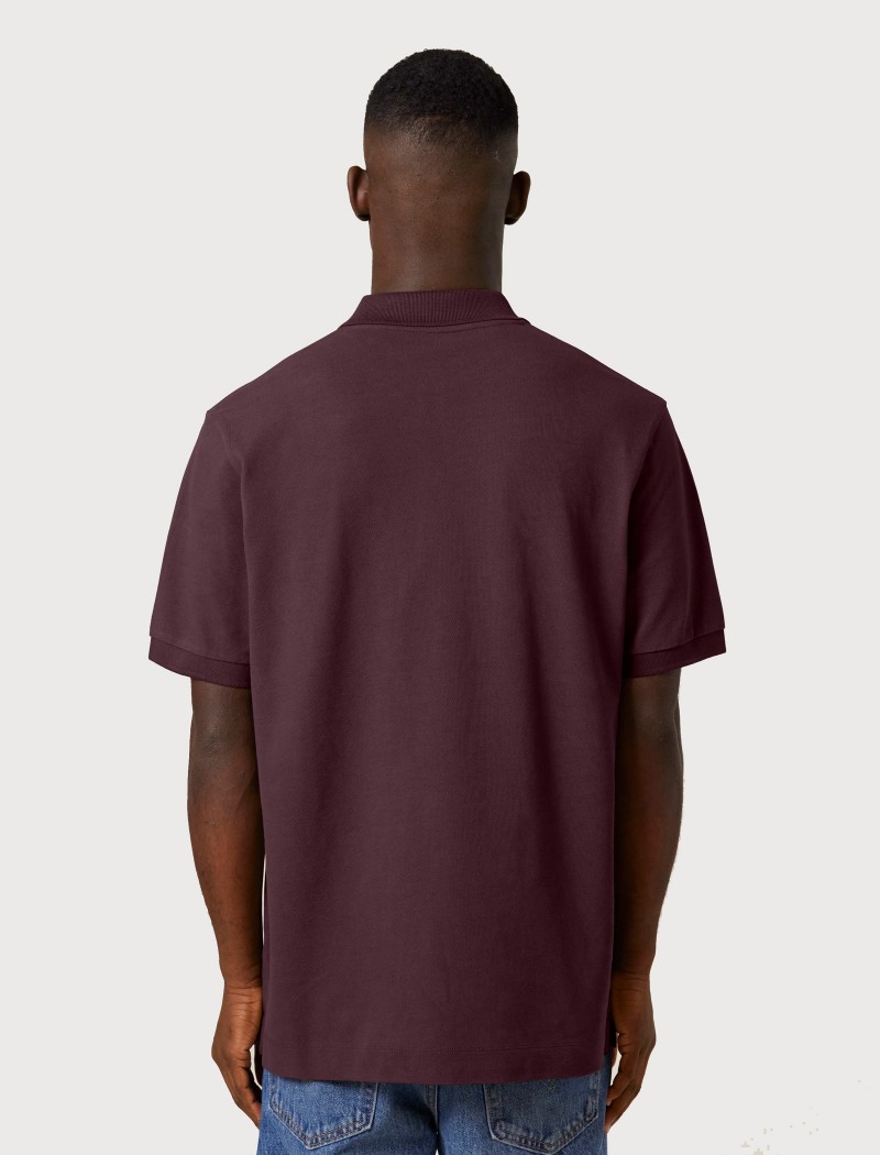 Braunes Uniform-Poloshirt für Männer mit Logo Braunes Uniform-Poloshirt für Männer mit Logo