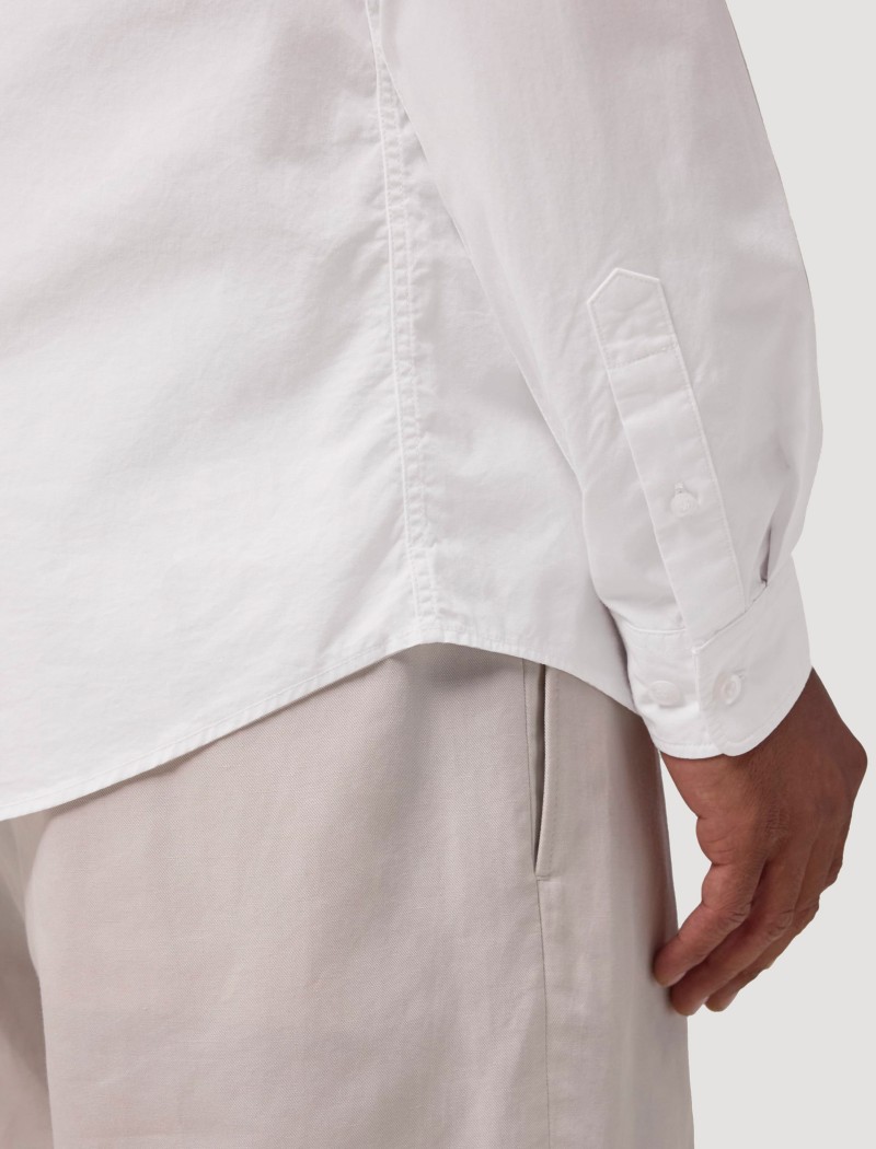 4 Camisa Popelín Hombre Blanca