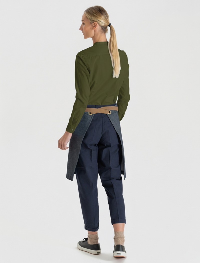 3 Delantal Midi Denim Azul