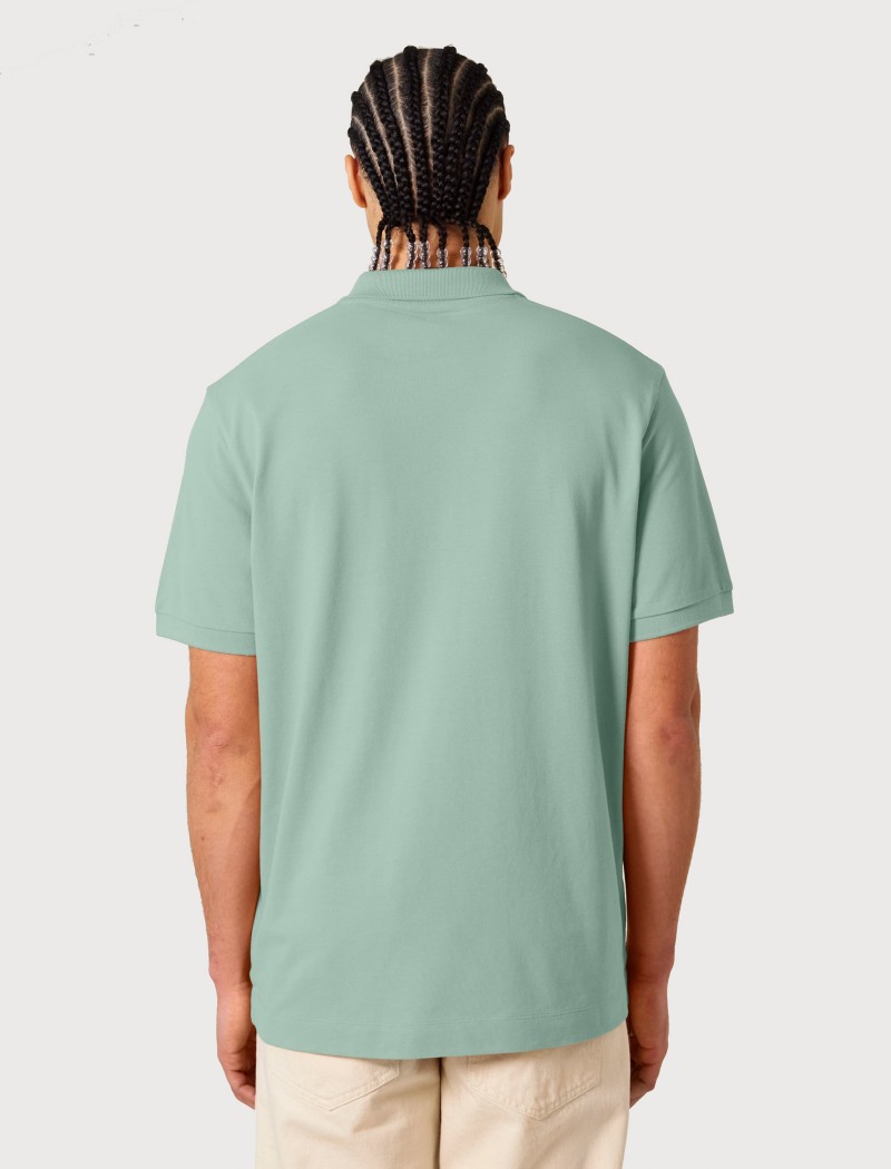 Polo hombre azul celeste con logo Polo hombre azul celeste con logo