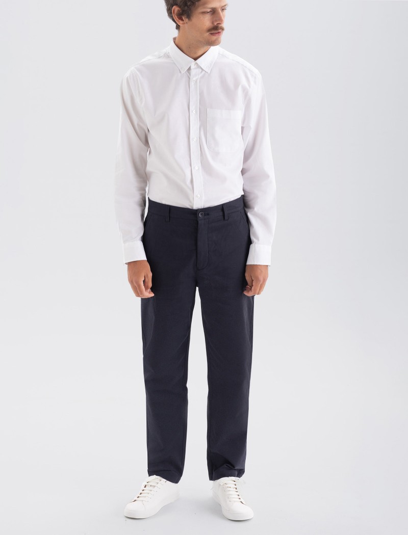Pantaloni Chino Uomo Navy Pantaloni Chino Uomo Navy