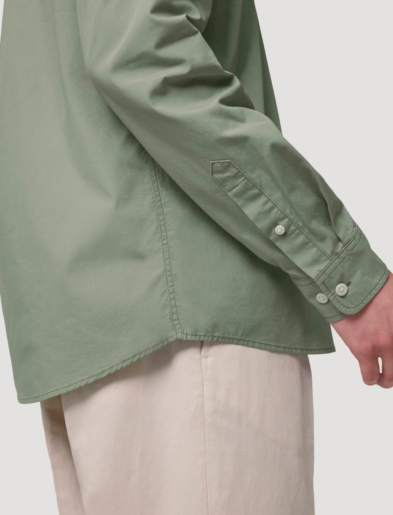 Camisa Poplin Homem Soft Khaki Camisa Poplin Homem Soft Khaki