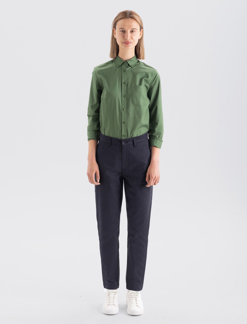 Pantalon Chino Femme Navy Pantalon Chino Femme Navy