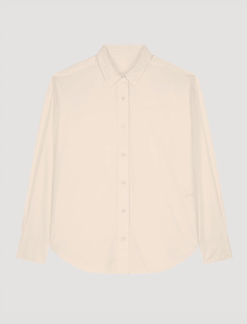 5 Camisa Popelín Hombre Cream