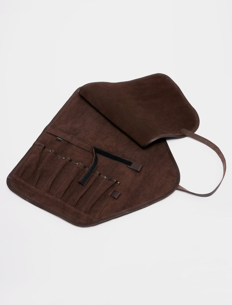 Messer-Rolltasche - Braun Messer-Rolltasche - Braun