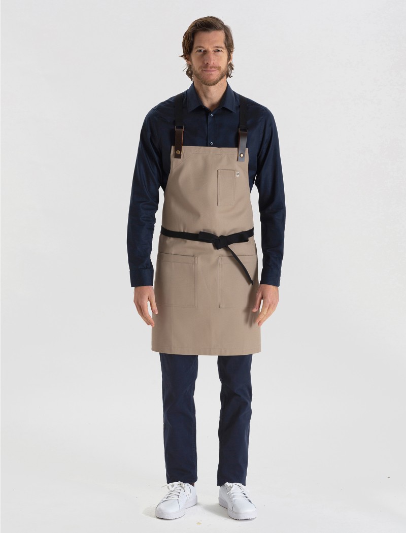 Sand Cross-back apron Sand Cross-back apron
