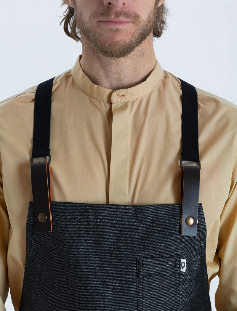 Grembiule Garbo Denim Nero Grembiule Garbo Denim Nero