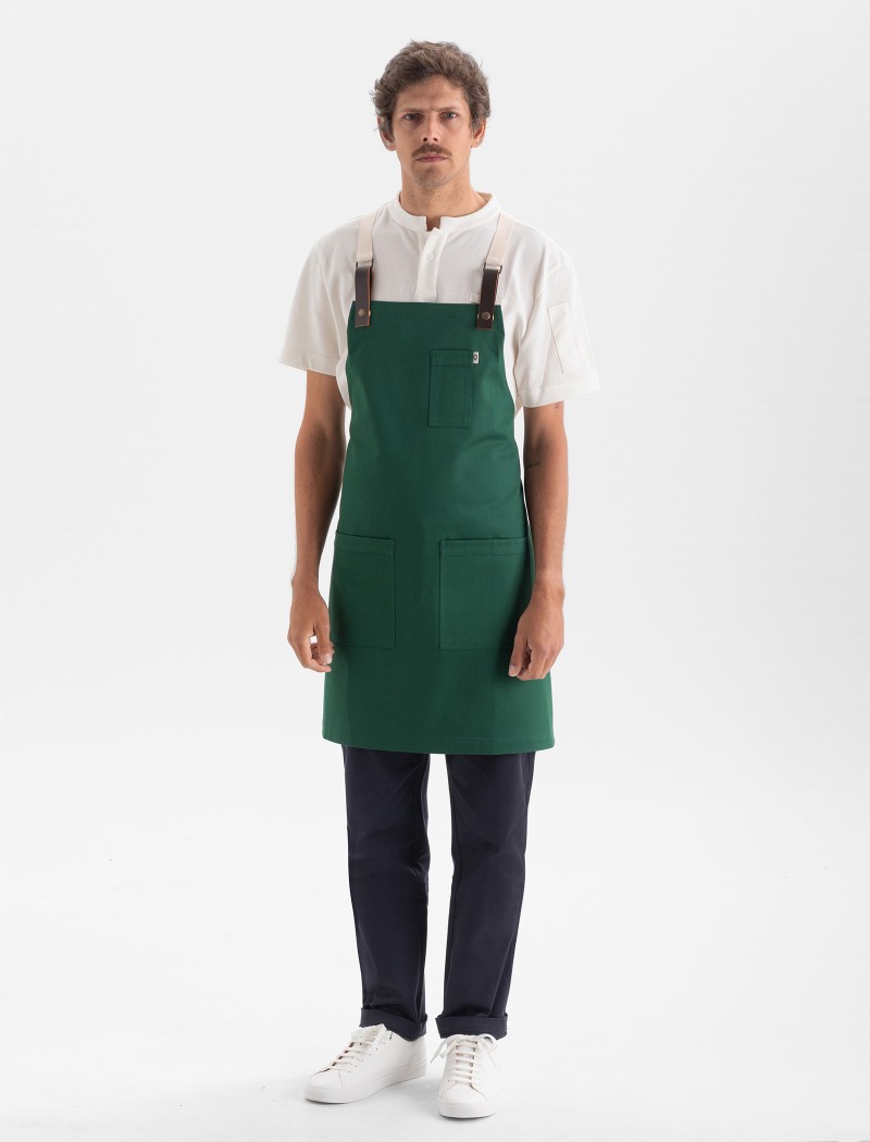 Forest Green Apron with Crossed Back
Forest Green Apron with Crossed Back