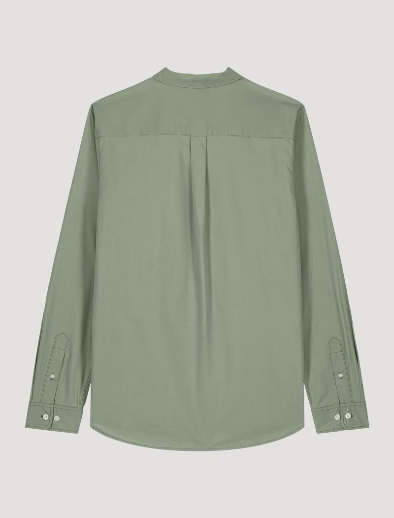 7 Camisa Popelín Mujer Soft Khaki