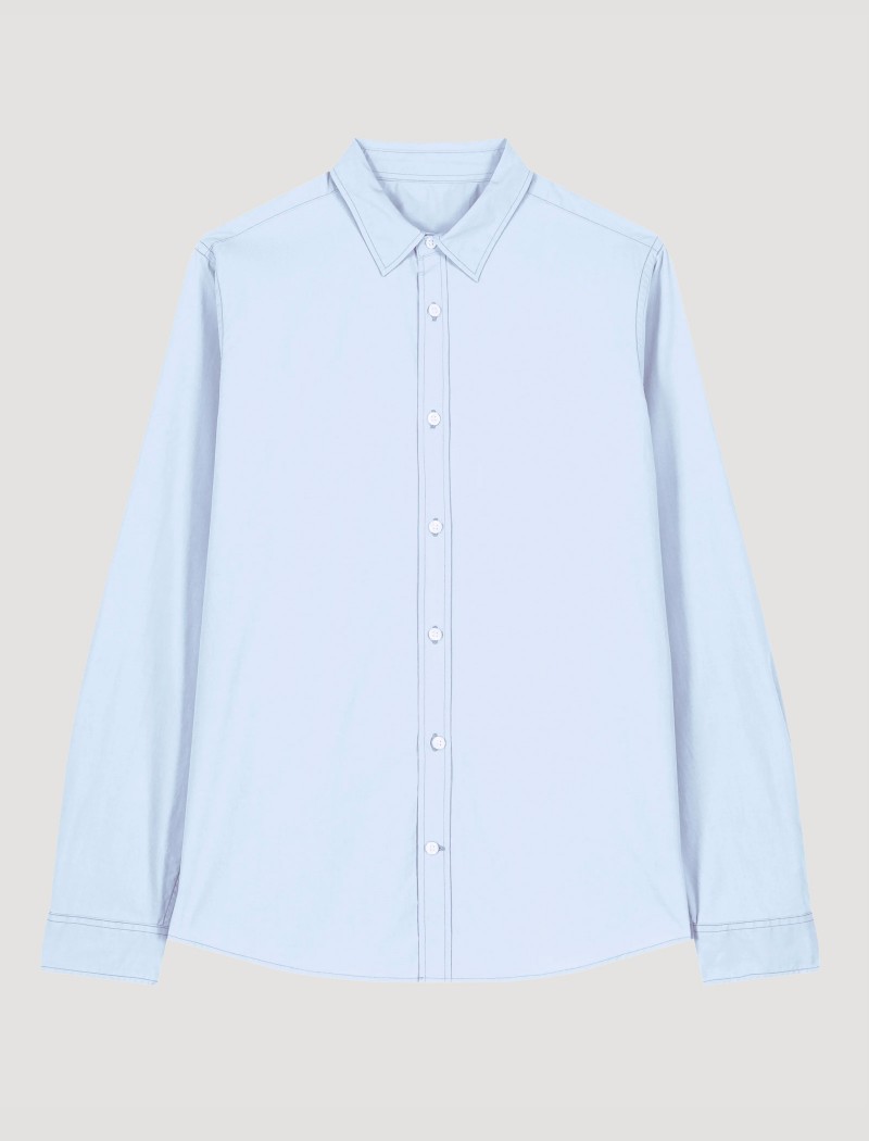 Popeline-Hemd Damen - Blue Popeline-Hemd Damen - Blue