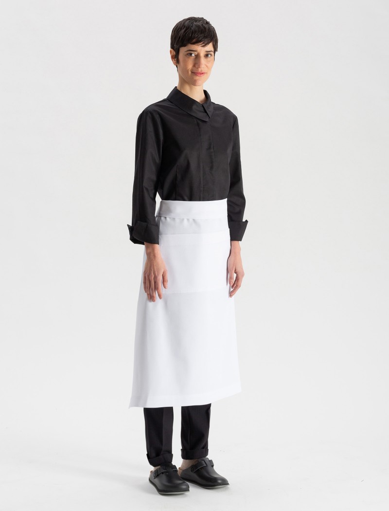 Lang Schürze - Weiß Lang Schürze - Weiß