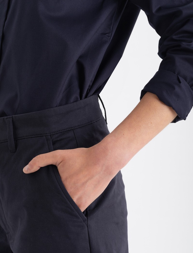 Camisa-mao-hombre-navy-5 Women's Mao Shirt - Navy