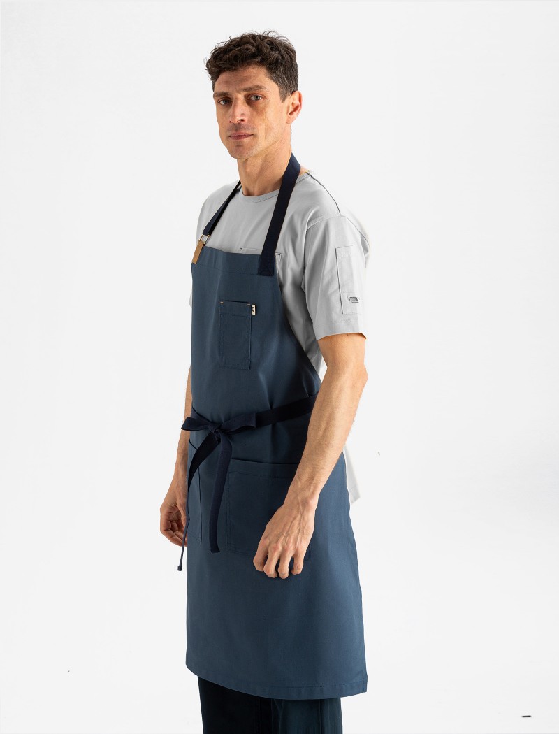 Delantal de cocina azul Delantal para cocina azul de calidad