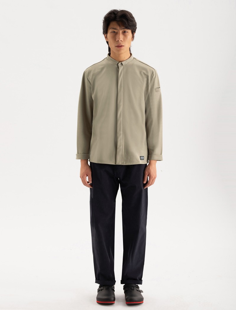 Jack kaki-6 Jac Moss Chef Shirt