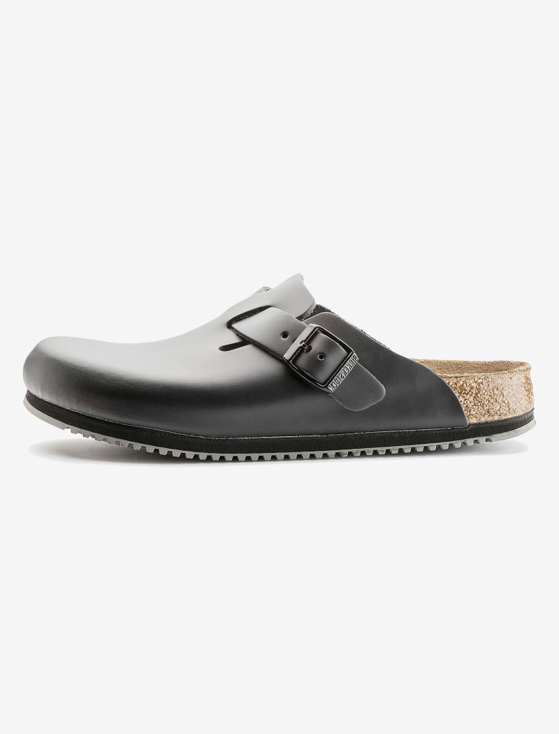 Socas Birkenstock de couro pretas Socas Birkenstock de couro pretas