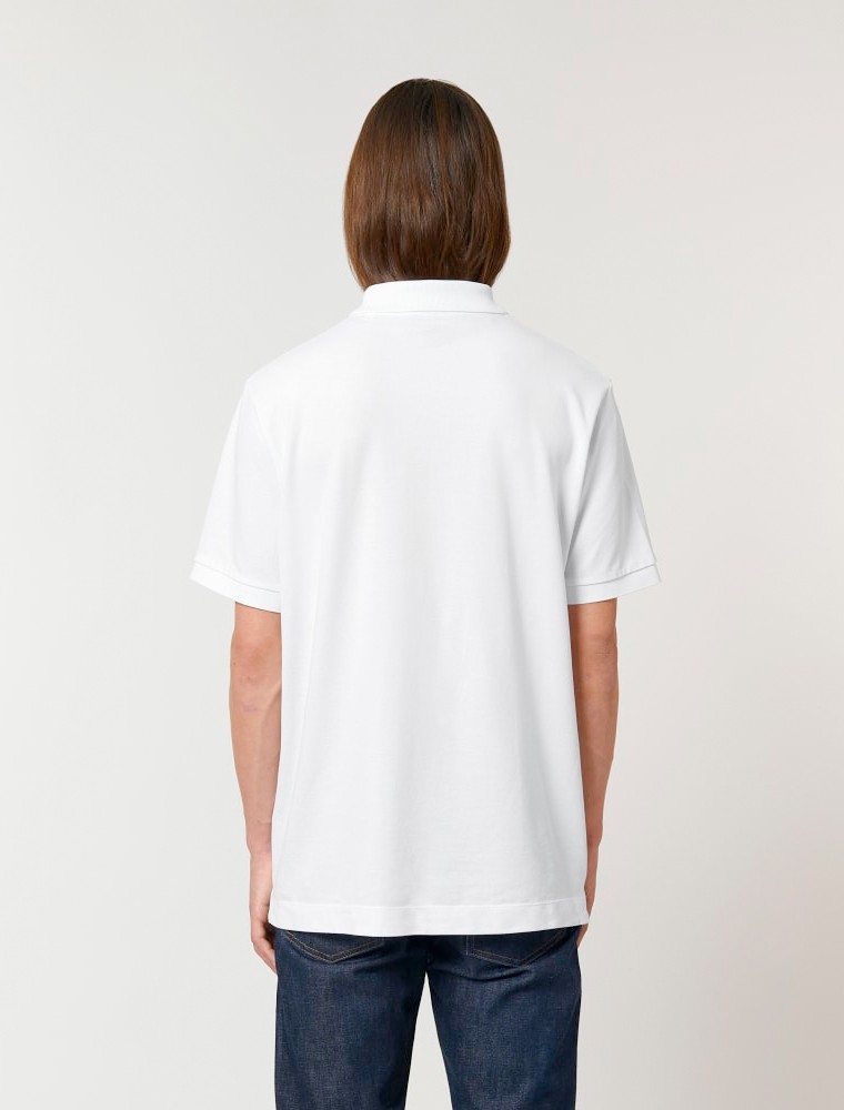 blanco-5 Unisex White MC Polo
