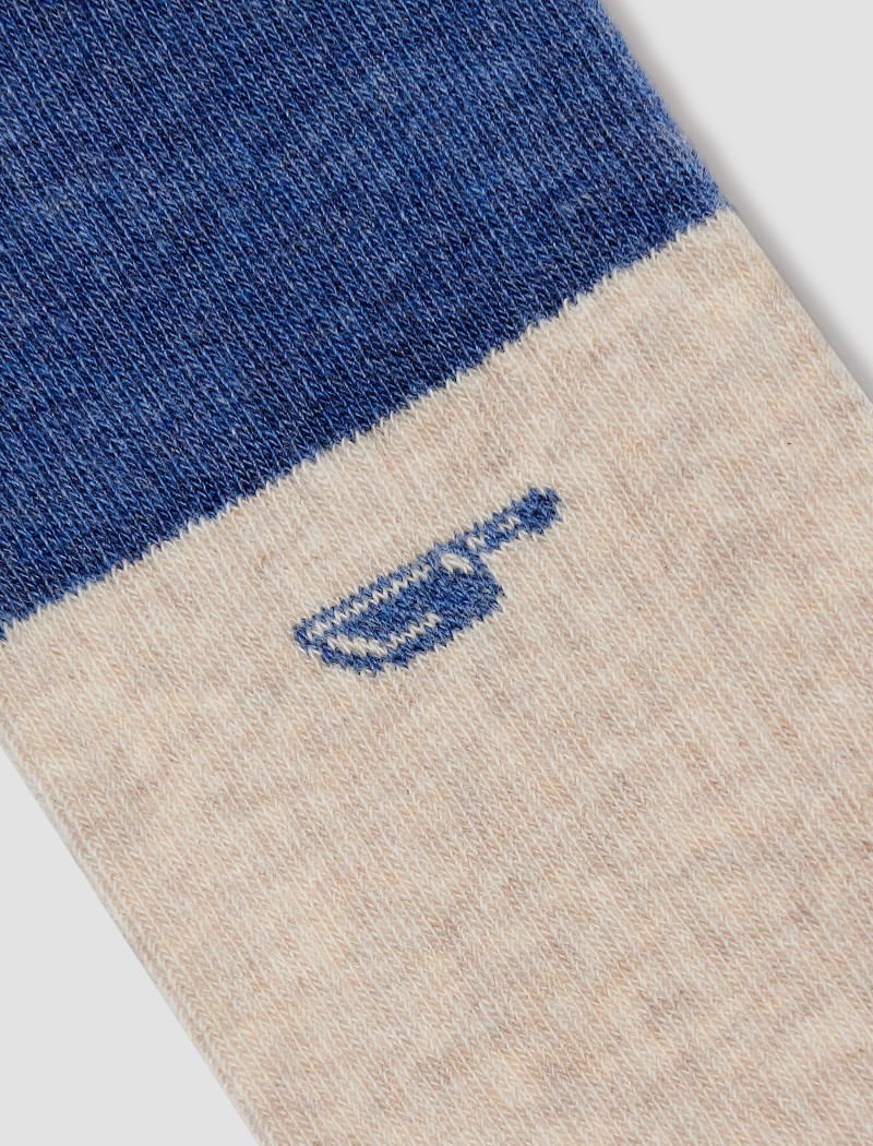 Calcecines Quchillo Blue-2b Quchillo Blue Socks