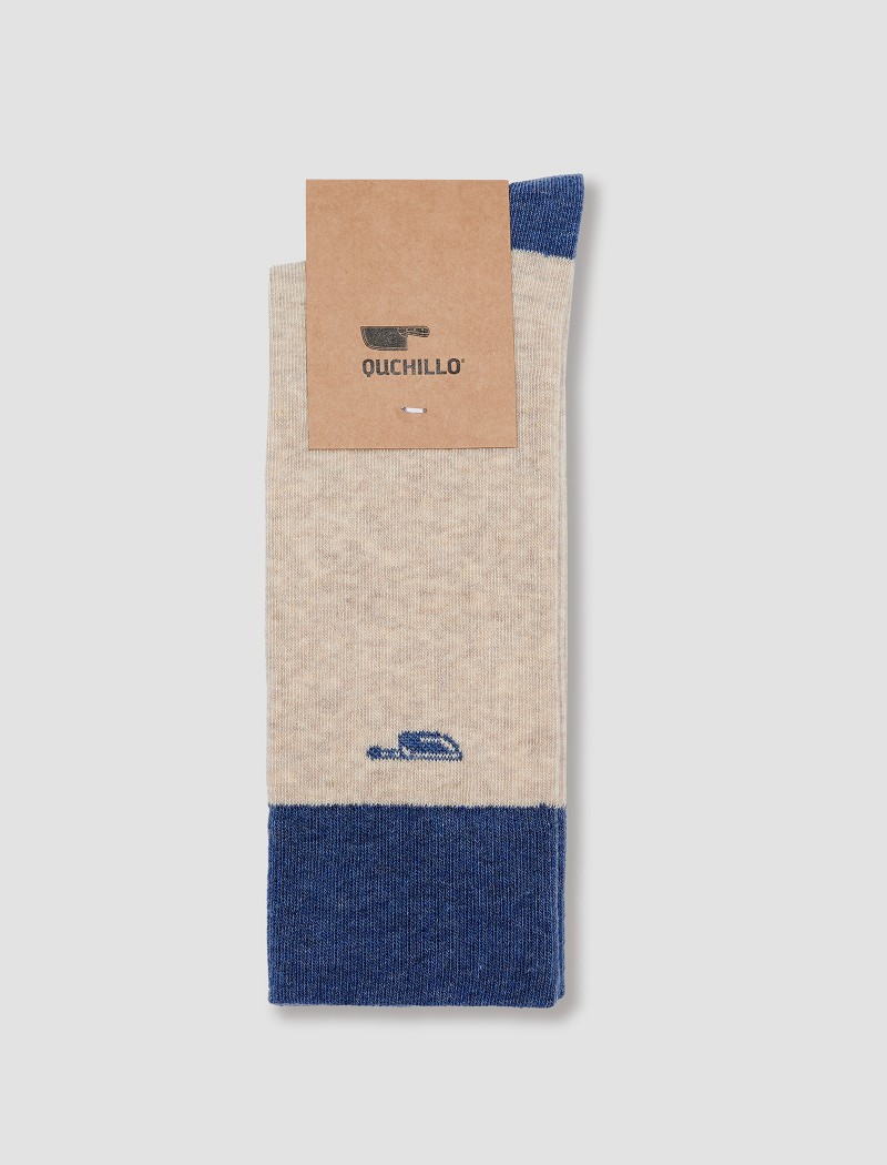 Calcecines Quchillo Blue-3 Quchillo Blue Socks