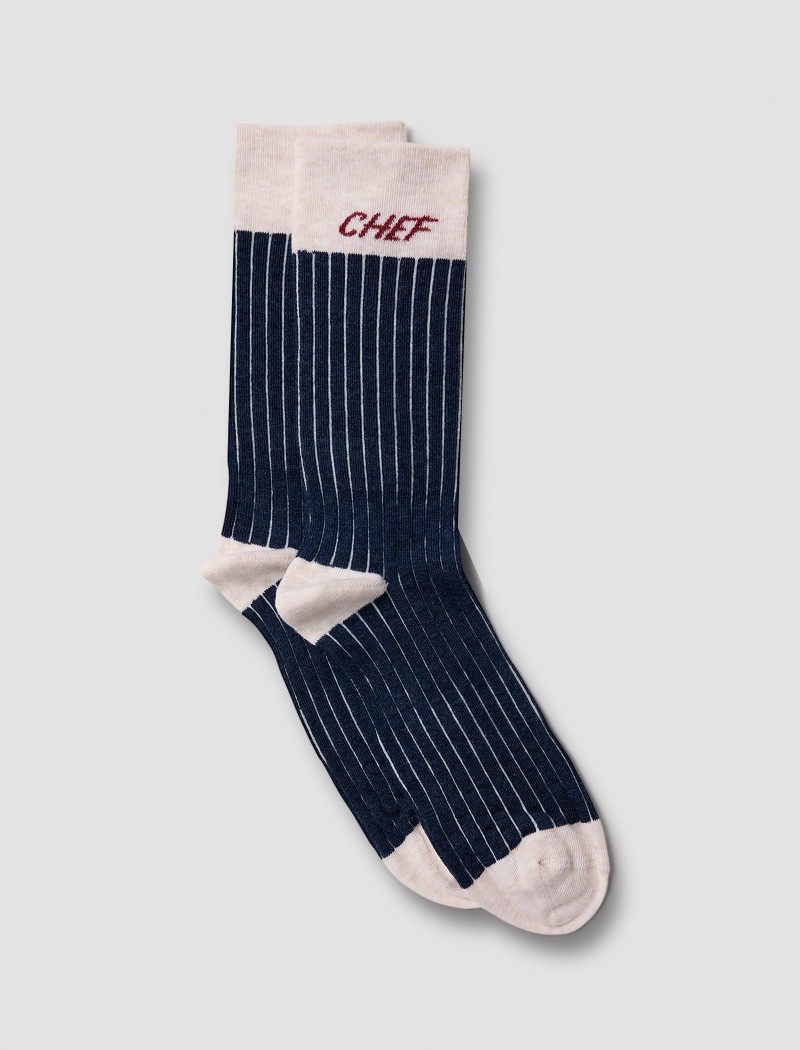 Chaussettes de Chef Oui Chef Navy Chaussettes de Chef Oui Chef Navy