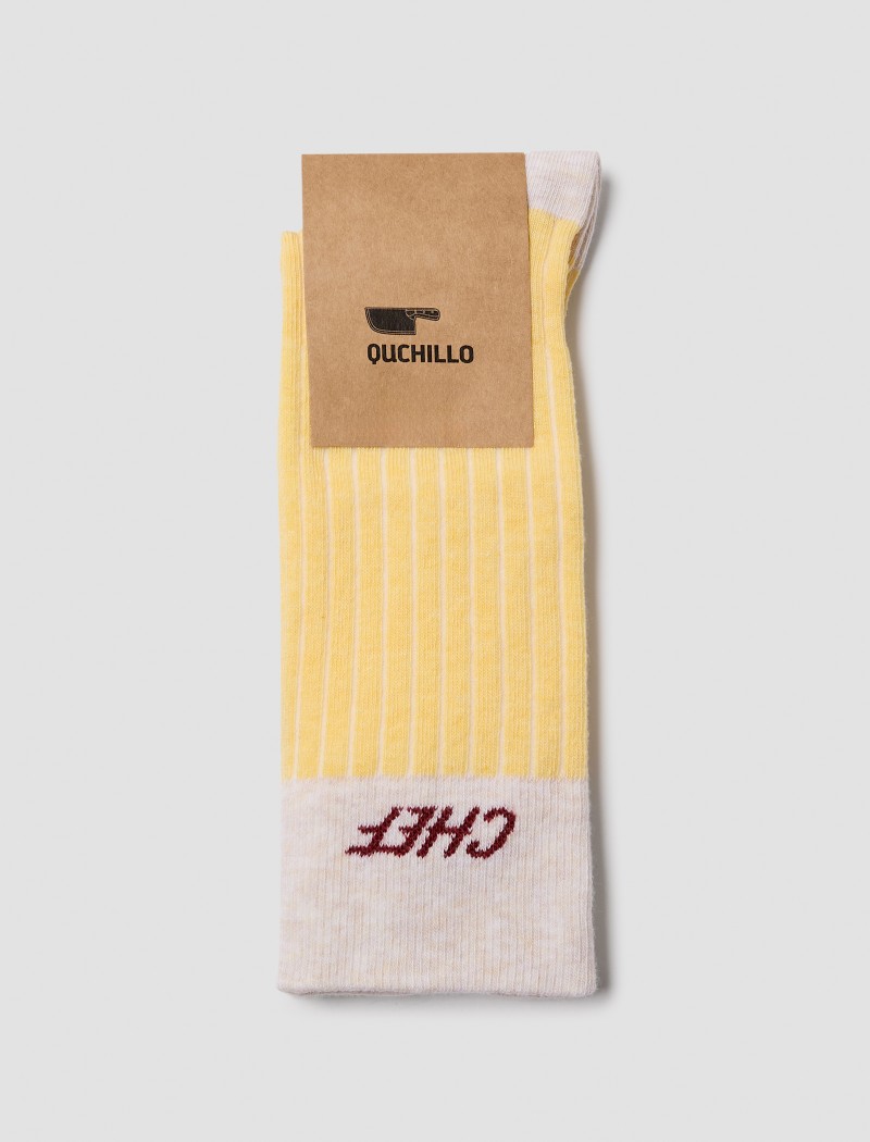 Chaussettes de Chef Oui Chef Yellow Chaussettes de Chef Oui Chef Yellow