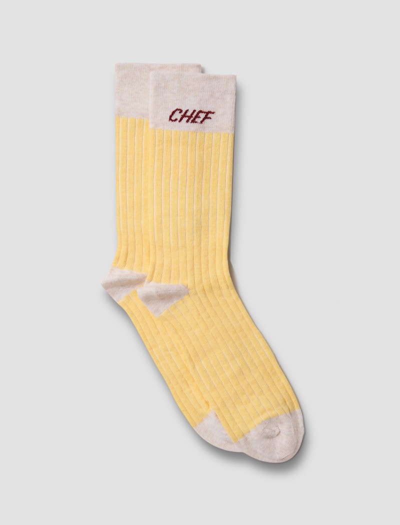 Chaussettes de Chef Oui Chef Yellow Chaussettes de Chef Oui Chef Yellow