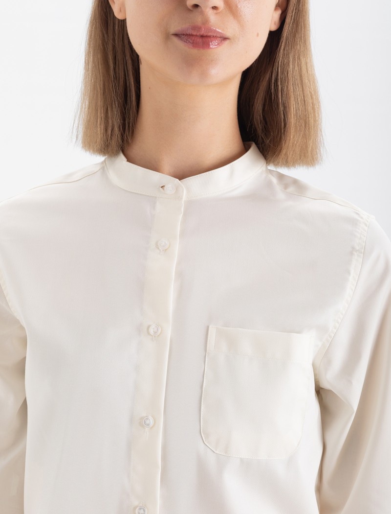 Chemise Mao Femme - Ecru Chemise Mao Femme - Ecru