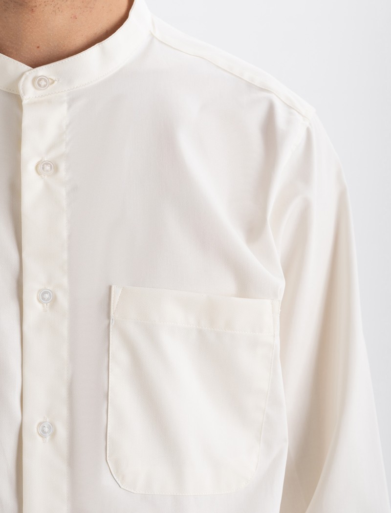 00 Men's Mao Shirt - Ecru