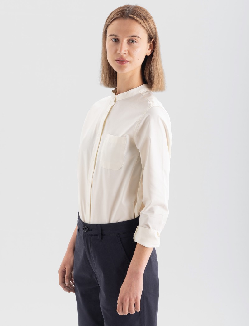 Chemise Mao Femme - Ecru Chemise Mao Femme - Ecru