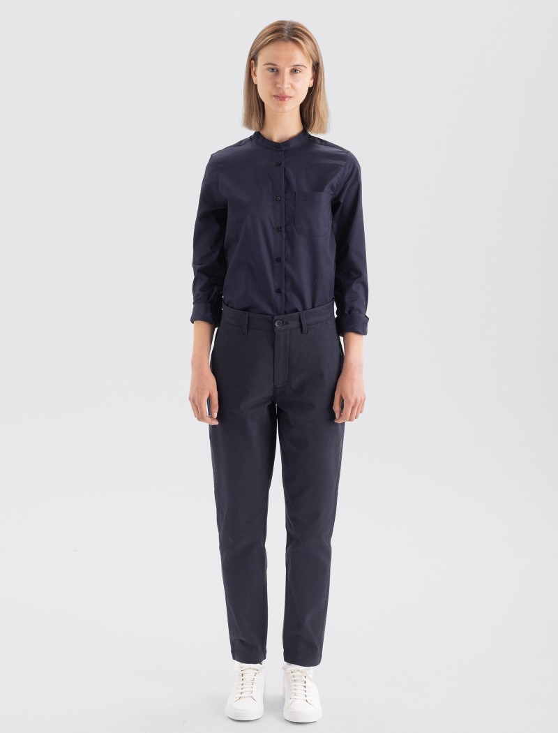 Camisa-mao-hombre-navy-3 Women's Mao Shirt - Navy