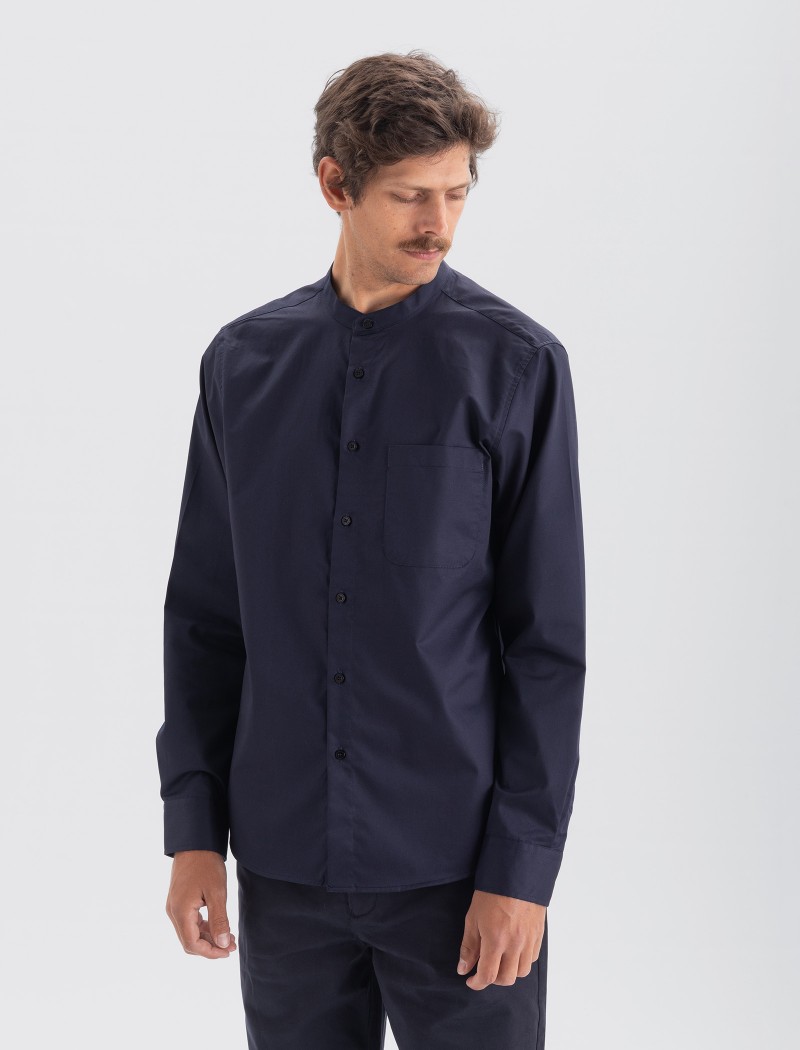 Camicia Mao Uomo - Navy Camicia Mao Uomo - Navy