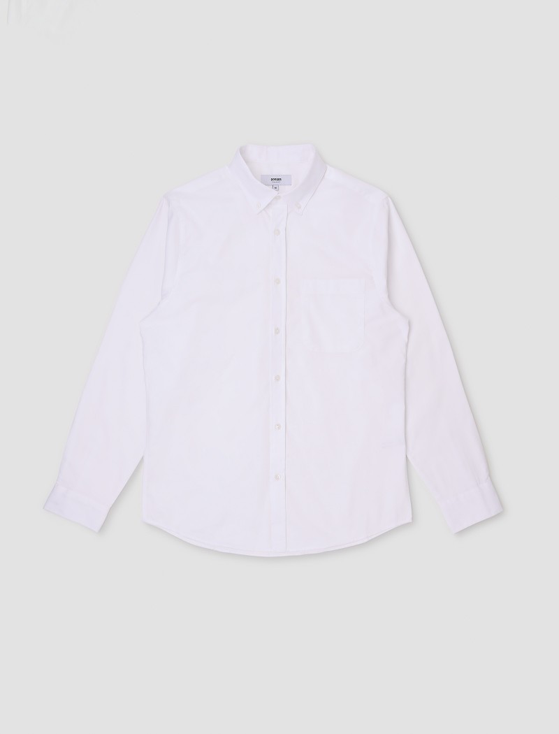 Camisa-oxford-hombre-BLANCO-6 Men's Oxford Shirt - White