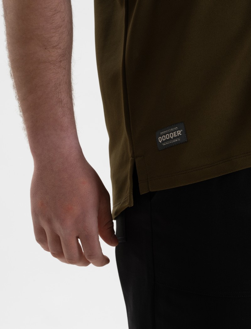 Green chef's jacket detail 1 Green chef's jacket detail 1