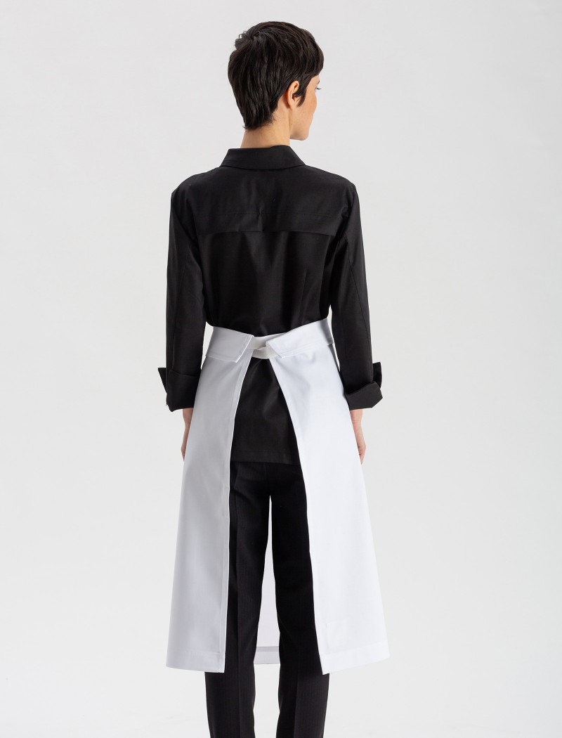 Lang Schürze - Weiß Lang Schürze - Weiß