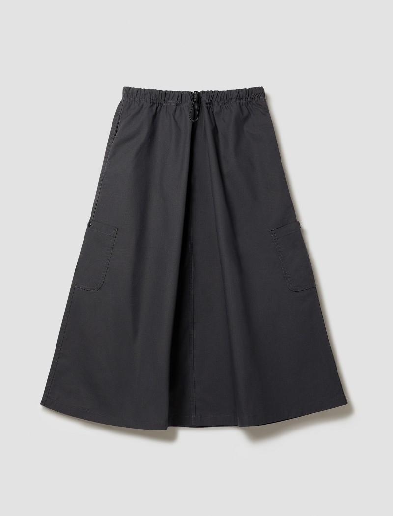 Brunt Ripstop Rock aus Ripstop-Gewebe Brunt Ripstop Midi Rock in Schwarz mit modernem Schnitt