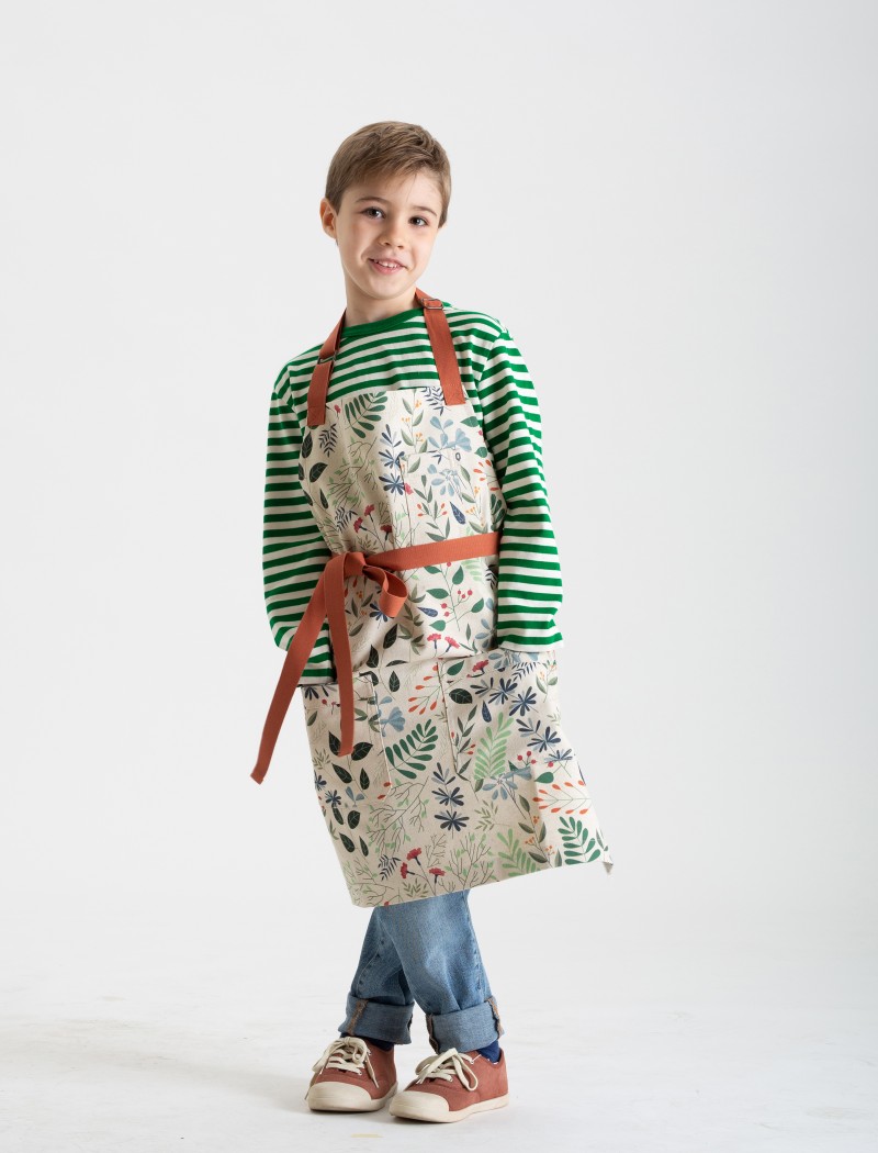 Delicate floral apron for kids Delicate Folkii Apron Kids