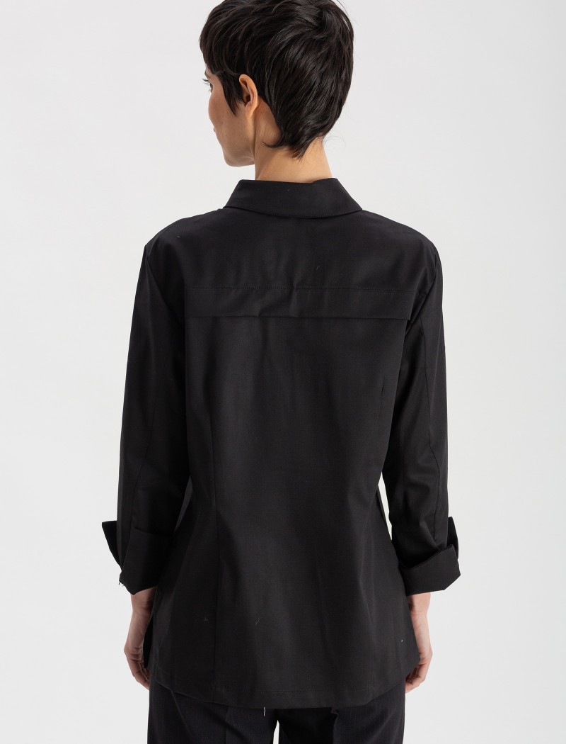 Frida Kochjacke - Schwarz Frida Kochjacke - Schwarz