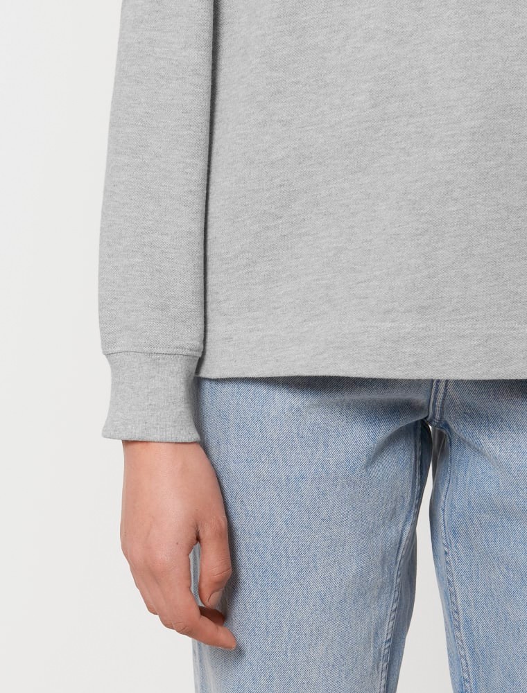 light grey women's polo shirt with logo light grey women's polo shirt with logo