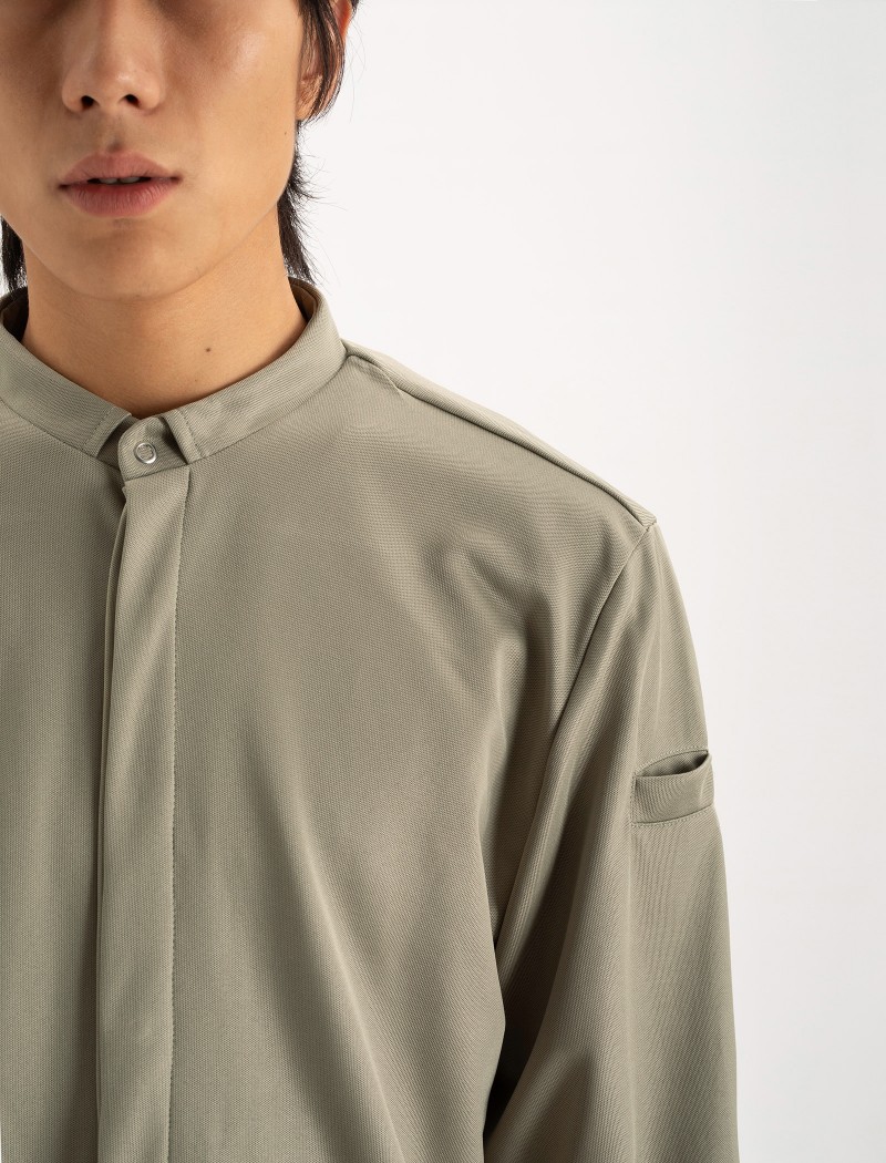 Jack kaki-3 Jac Moss Chef Shirt