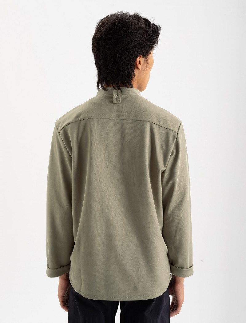 Jack kaki-5 Jac Moss Chef Shirt