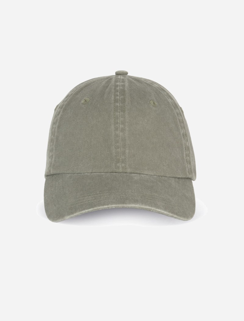 Boné vintage Olive com efeito desgastado Boné vintage Olive com efeito desgastado