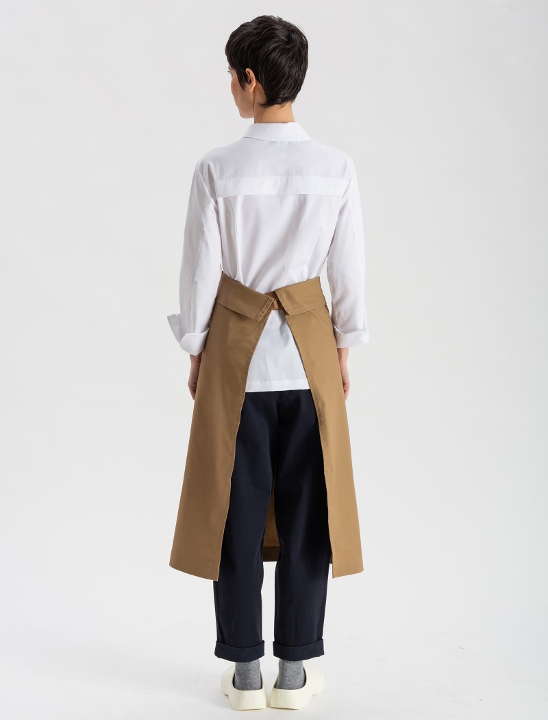 Lang Schürze - Sand Lang Schürze - Sand