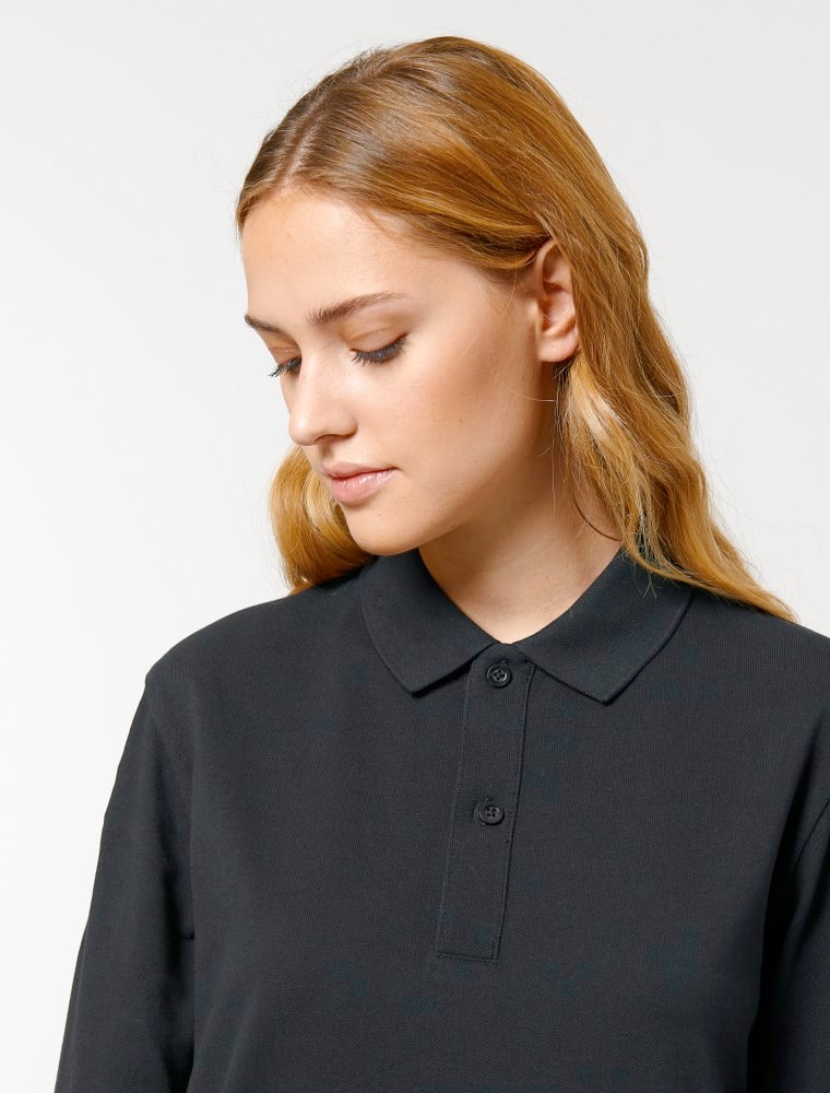 Polo negro manga larga Polo negro manga larga